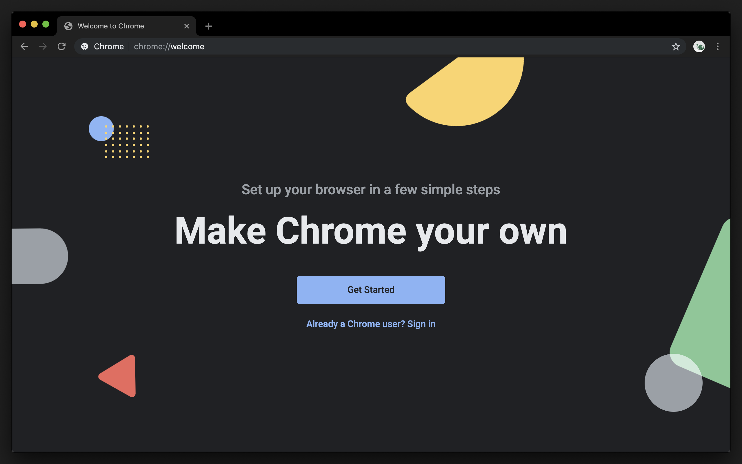 Dark Chrome Screenshot