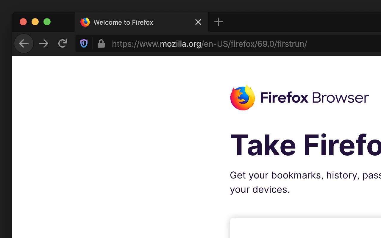 Dark Firefox Screenshot